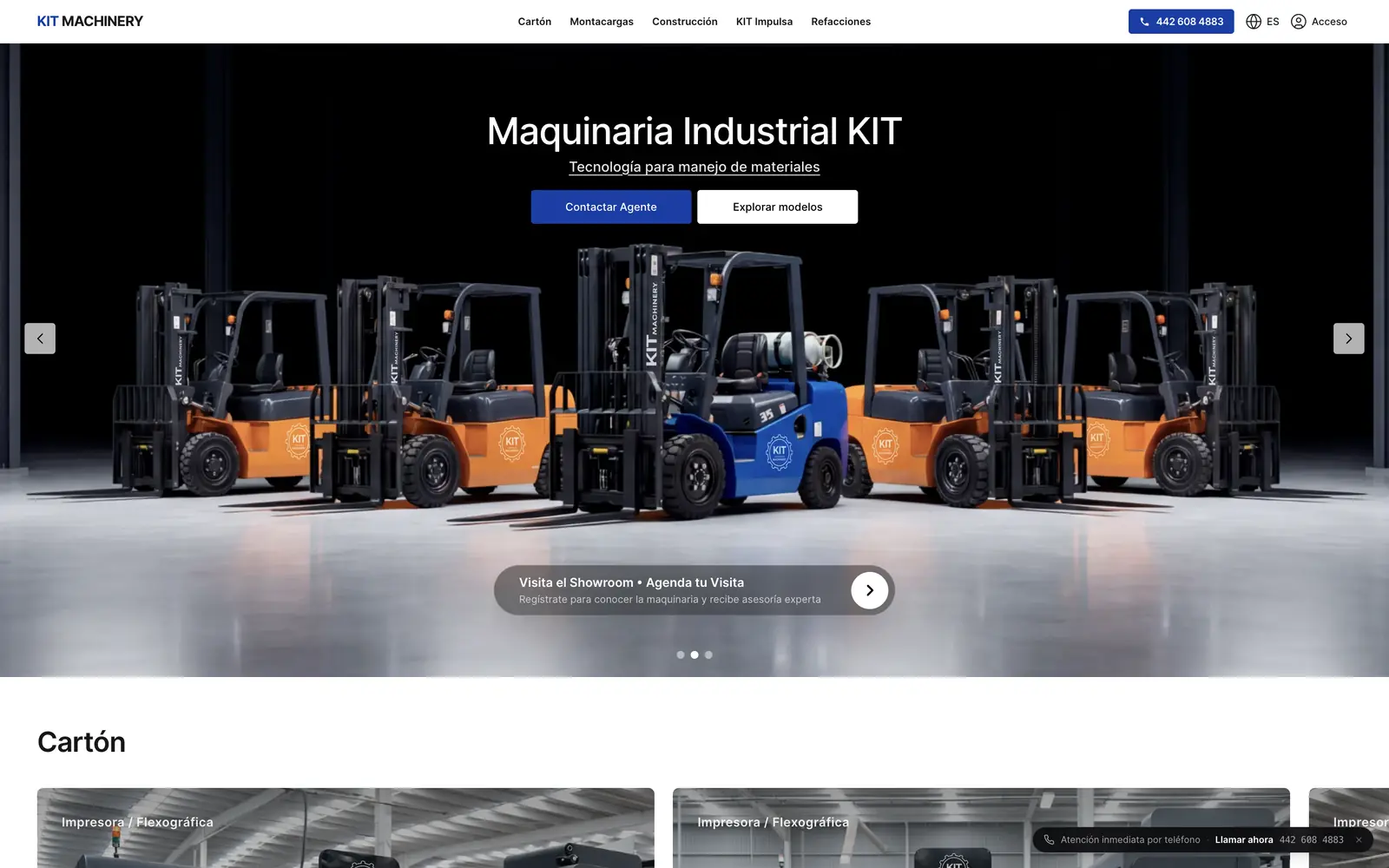 Home page of kitmachinery.com